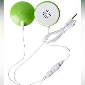 Wavhello BellyBuds Baby Bump Headphones Prenatal Belly Speakers, Green